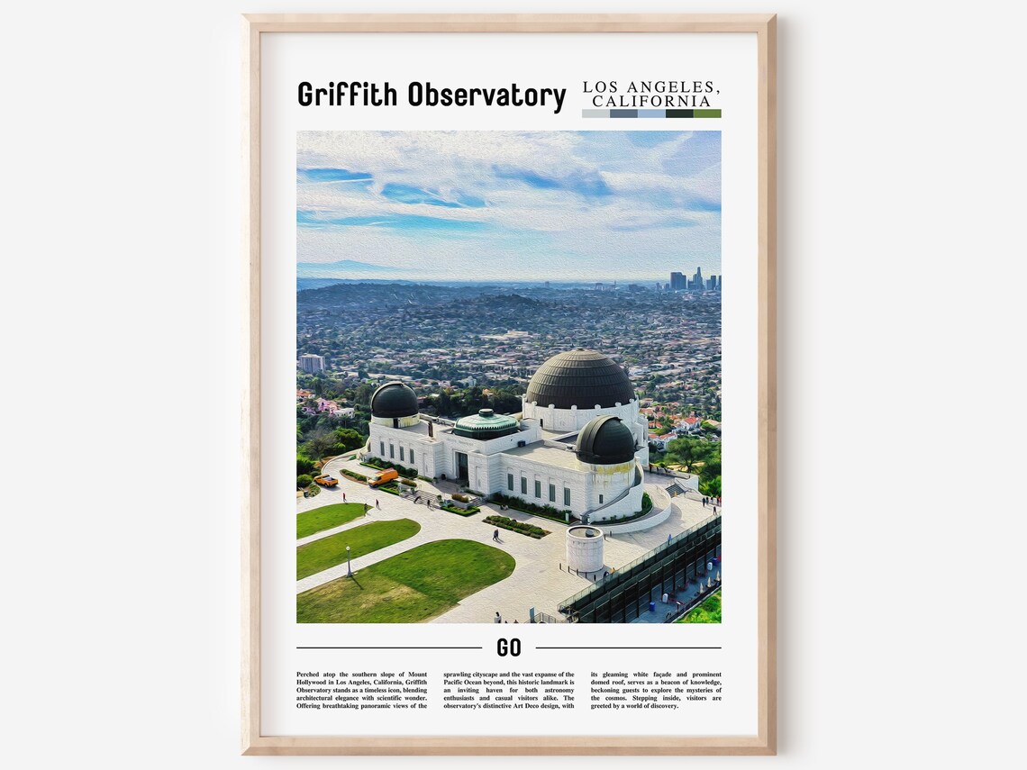 Griffith Observatory Minimal Travel Poster