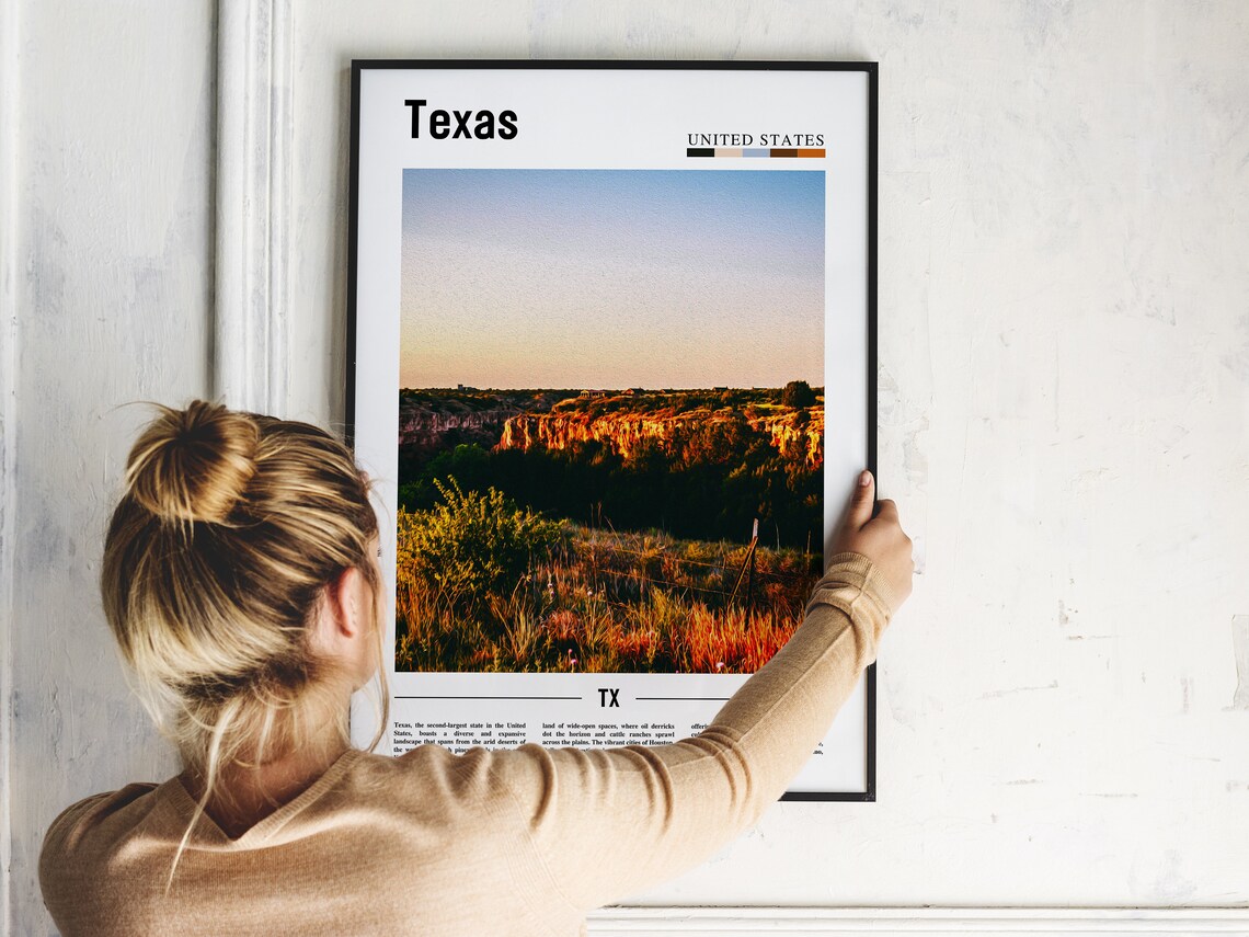 Texas Travel Poster, United States Photo - Image 5