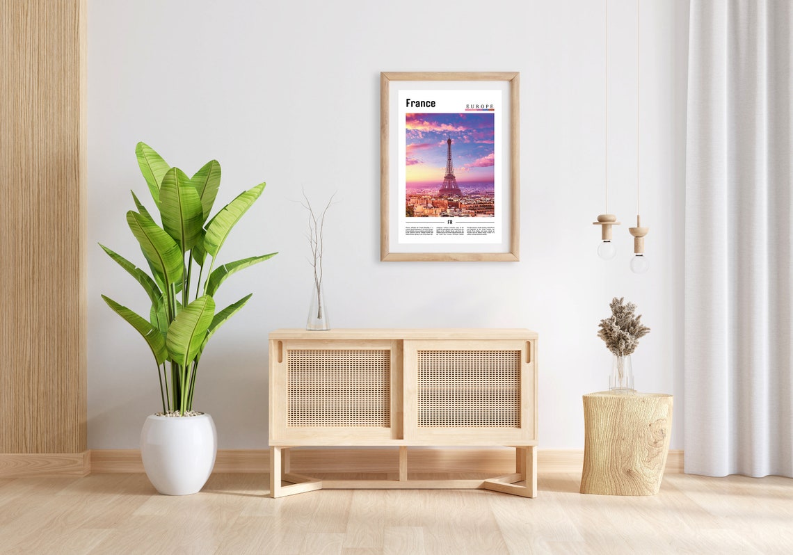 France Print France Poster France Wall Art Oil Painting Poster Colorful City Print City Artwork Travel Artwork Travel Wall Art - Image 5