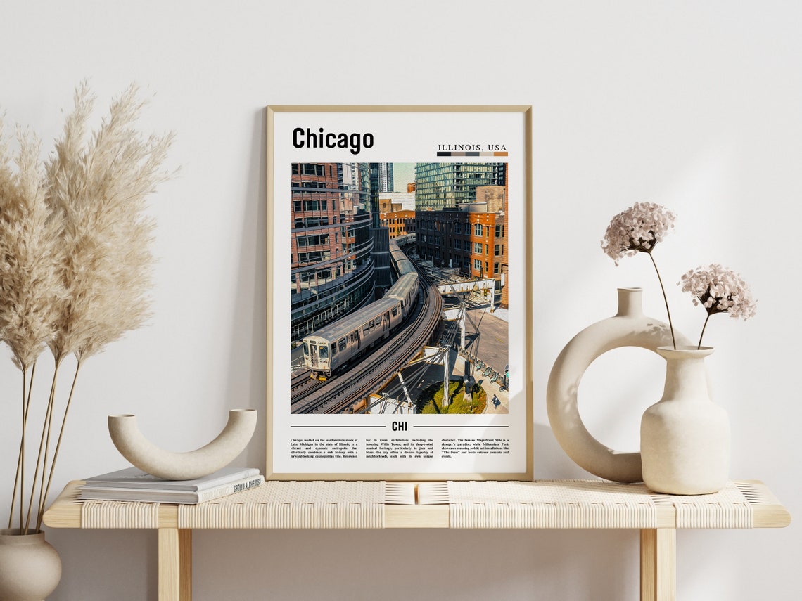 Chicago Print Chicago Poster Chicago Wall Art United States Photo United States Poster United States Print - Image 6