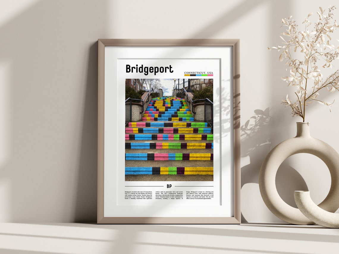 Bridgeport, United States Travel Poster - Image 3