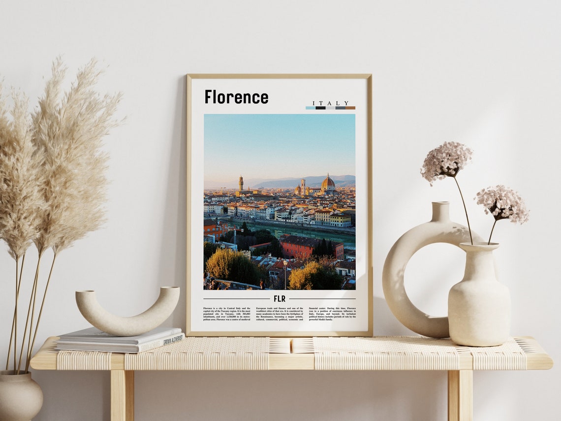 Florence Minimal Travel Poster, Italy - Image 6
