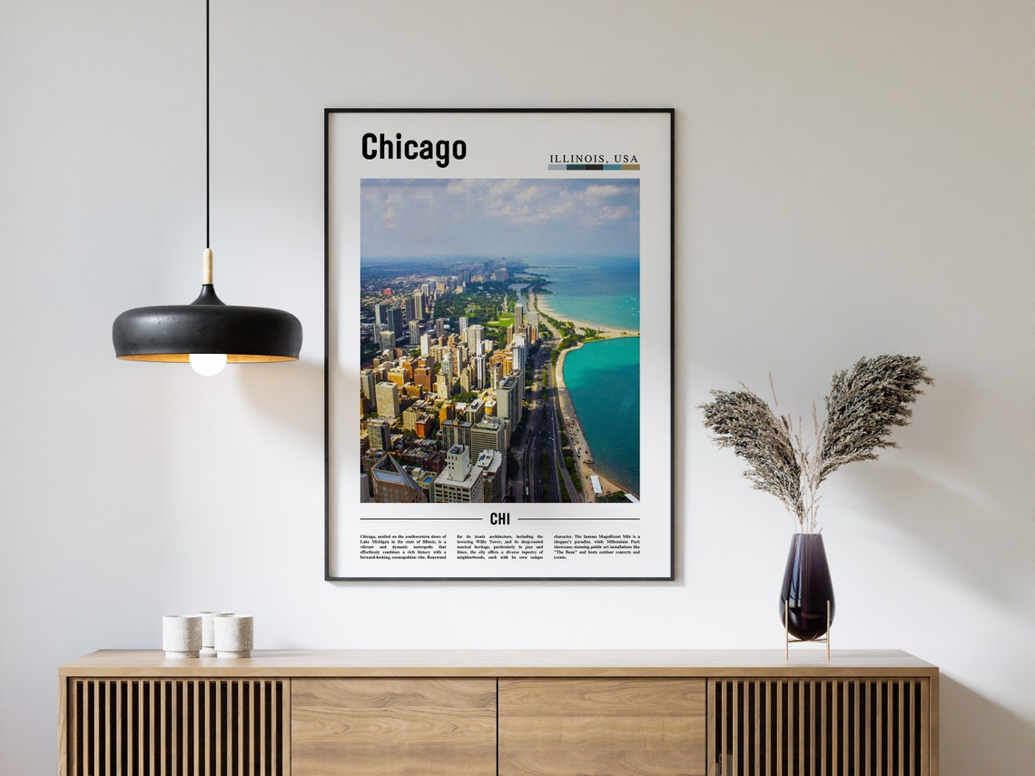 Chicago Print Chicago Poster Chicago Wall Art United States Photo United States Poster United States Print - Image 4