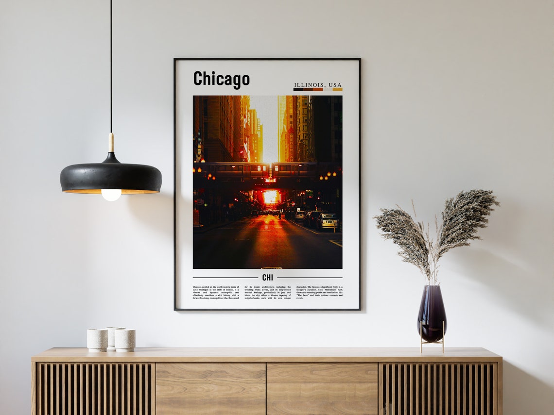 Chicago Print Chicago Poster Chicago Wall Art United States Photo United States Poster United States Print - Image 4