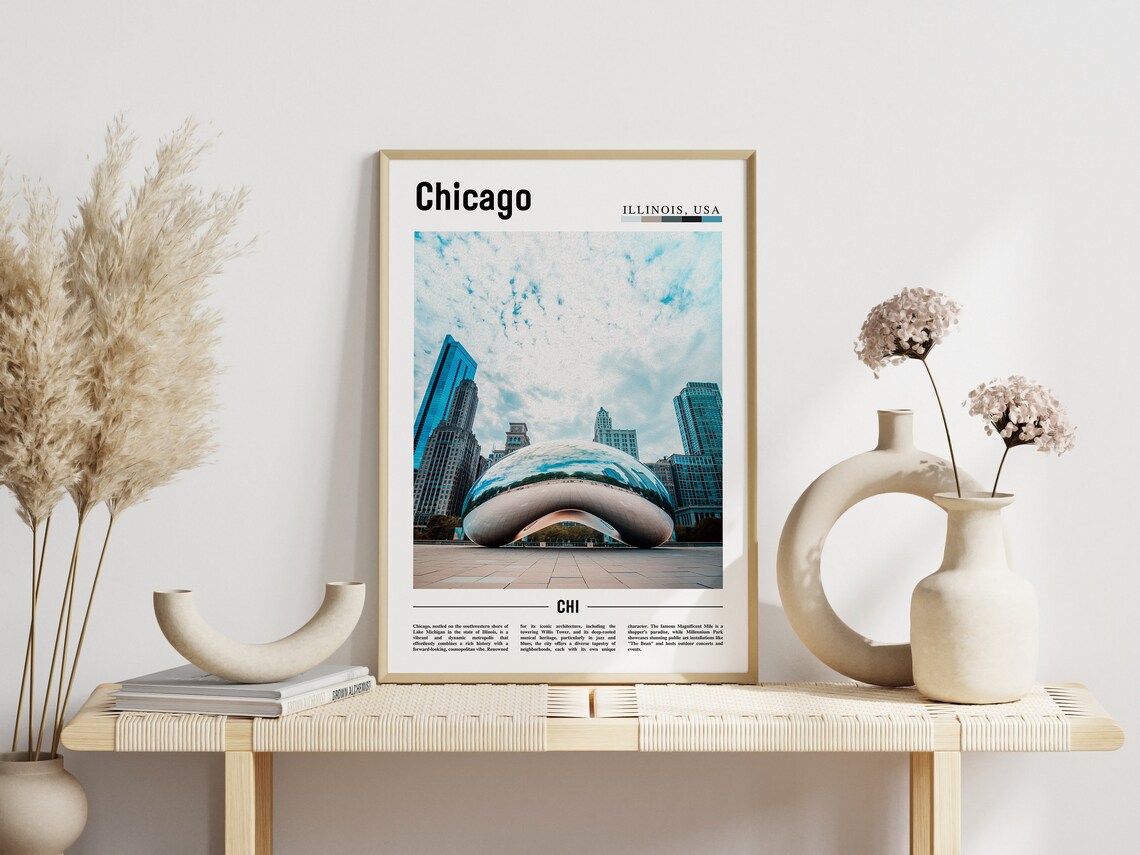 Chicago Travel Poster, United States Photo - Image 6