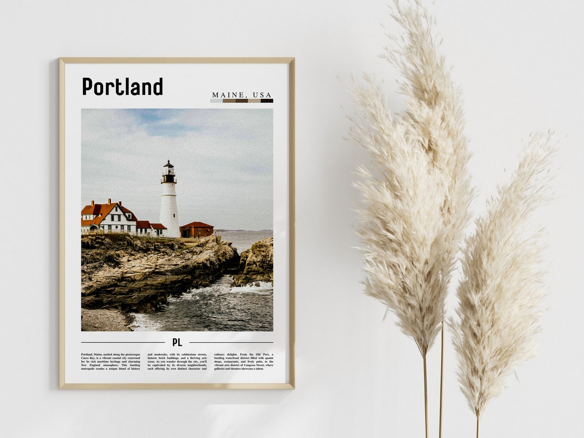 Portland Poster Portland Print Portland Wall Art United States Photo United States Poster United States Print - Image 4