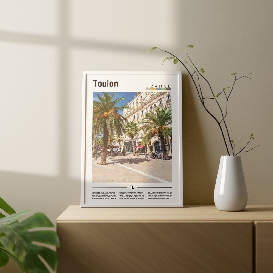 Toulon Print Toulon Poster Toulon Wall Art Oil Painting Poster Colorful City Print City Artwork Travel Artwork Travel Wall Art - Image 3
