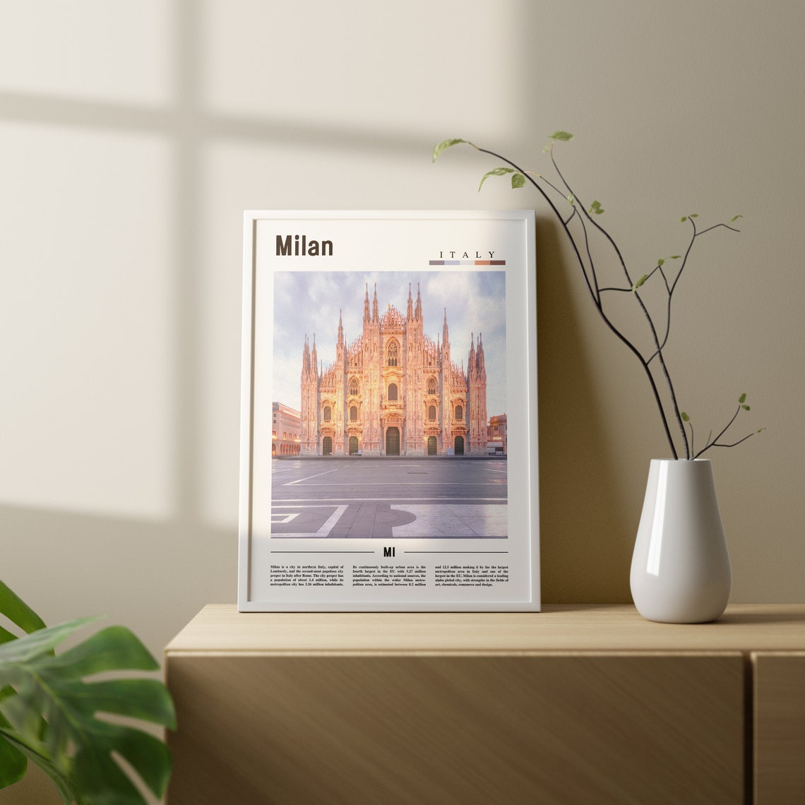 Milan Print Milan Poster Milan Wall Art Italy Photo Italy Poster Italy Print Italy Wall Art Minimal Travel Poster - Image 2