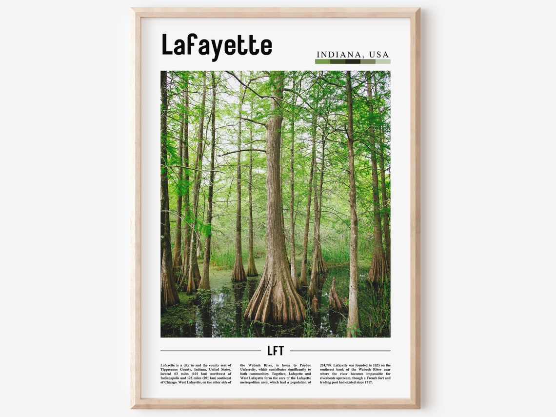 Lafayette Print Lafayette Poster Lafayette Wall Art United States Photo United States Poster United States Print Travel Poster