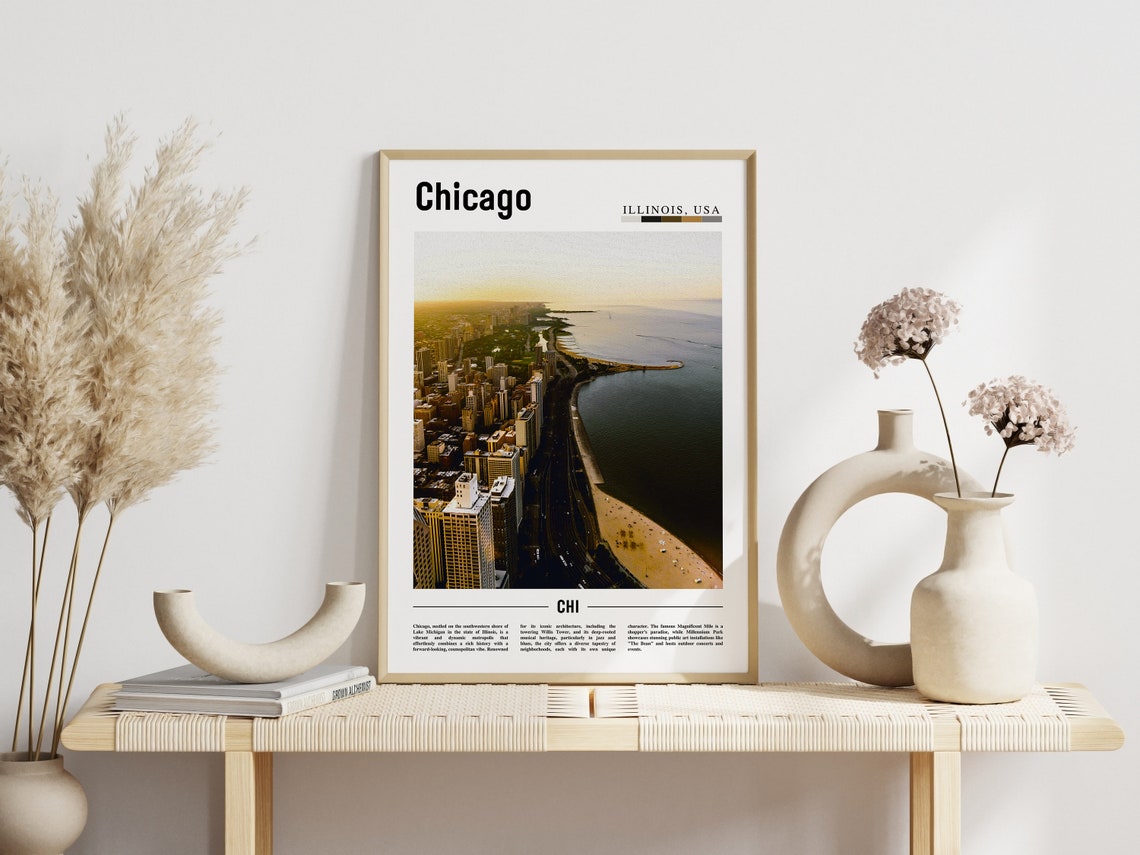 Chicago Print Chicago Poster Chicago Wall Art United States Photo United States Poster United States Print - Image 6