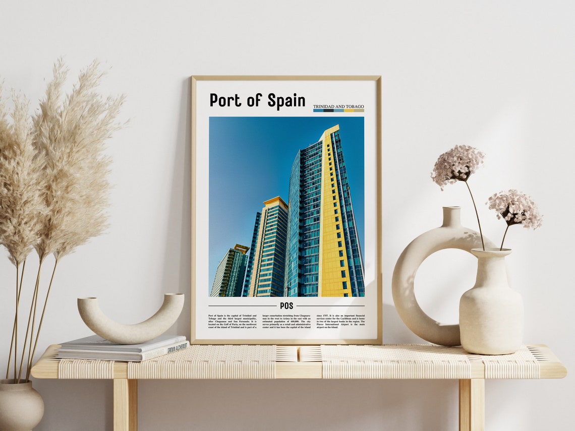 Port Of Spain Poster Port Of Spain Print Port Of Spain Wall Art Spain Photo Spain Poster Spain Print Minimal Travel Poster - Image 6