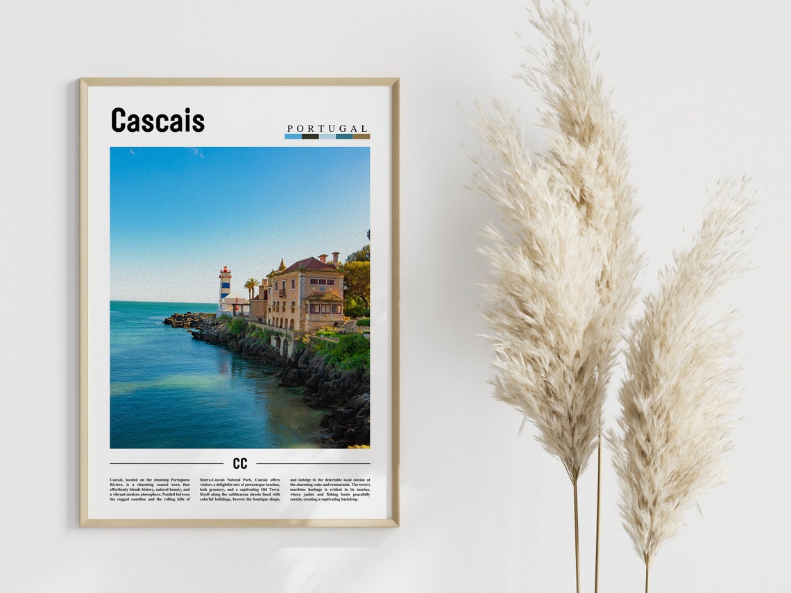 Cascais Poster Cascais Print Cascais Wall Art Europe Photo Europe Poster Europe Print Travel Poster - Image 4