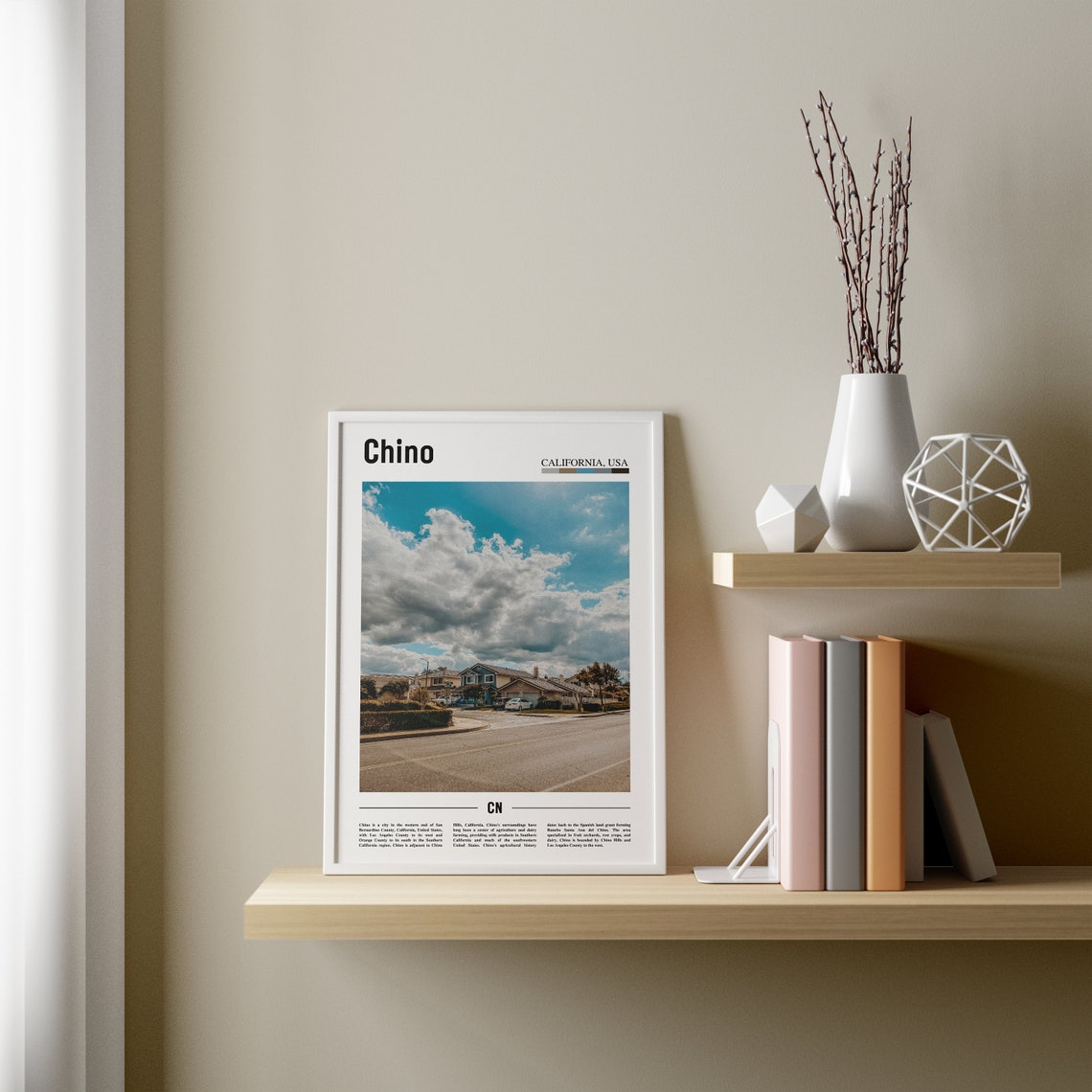 Chino Print Chino Poster Chino Wall Art Minimal Travel Print Minimal City Poster Travel Destination City Print Oil Painting Poster - Image 2
