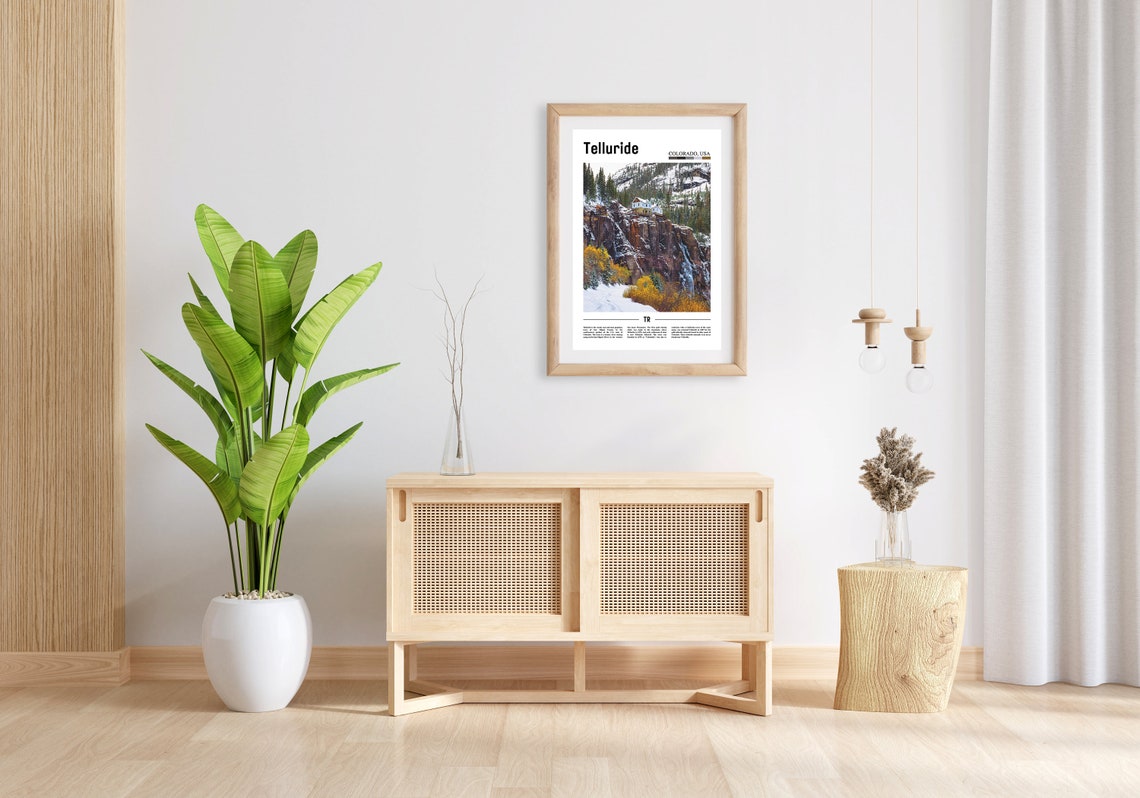 Telluride Print Telluride Poster Telluride Wall Art Oil Painting Poster Colorful City Print City Artwork Travel Artwork Travel Wall Art - Image 5