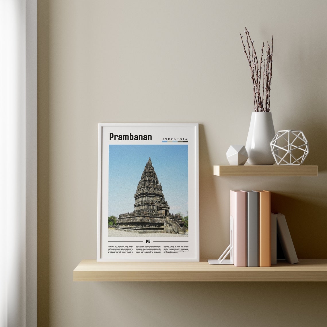 Prambanan Poster Prambanan Print Prambanan Wall Art Asia Print Asia Poster Asia Photo Minimal Travel Poster - Image 3