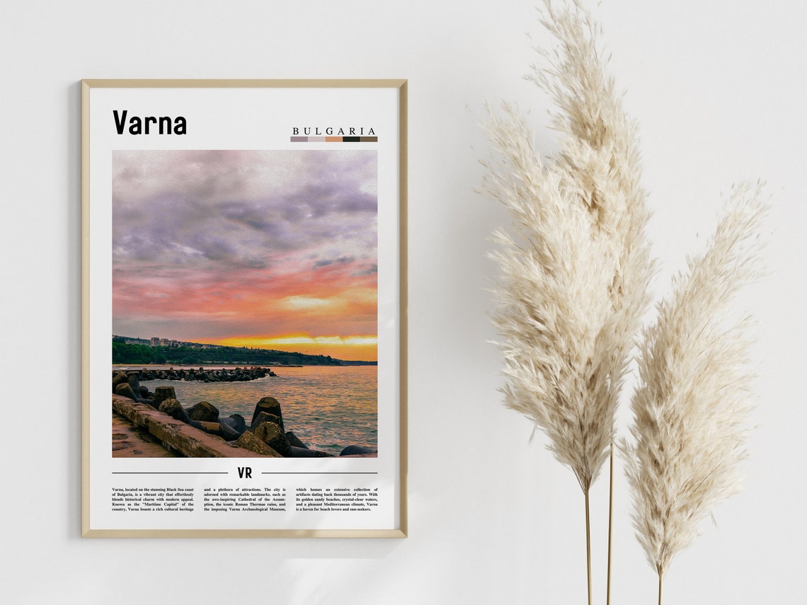Varna Poster Varna Print Varna Wall Art Europe Photo Europe Poster Europe Print Travel Poster - Image 4