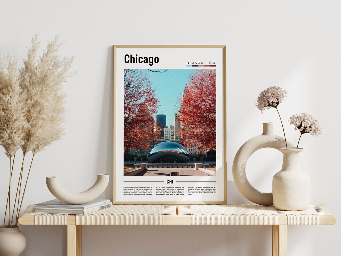 Chicago Travel Poster, United States Photo - Image 6