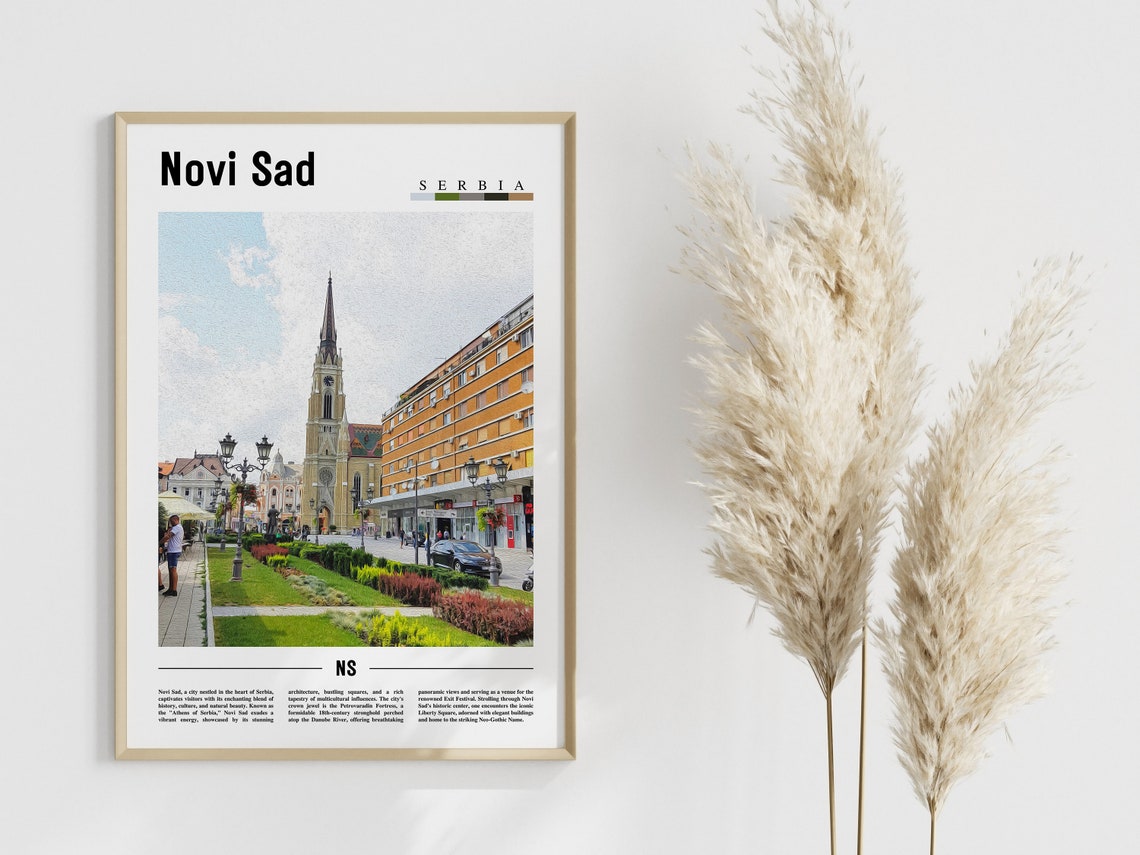 Novi Sad Poster Novi Sad Print Novi Sad Wall Art Europe Photo Europe Poster Europe Print Travel Poster - Image 4