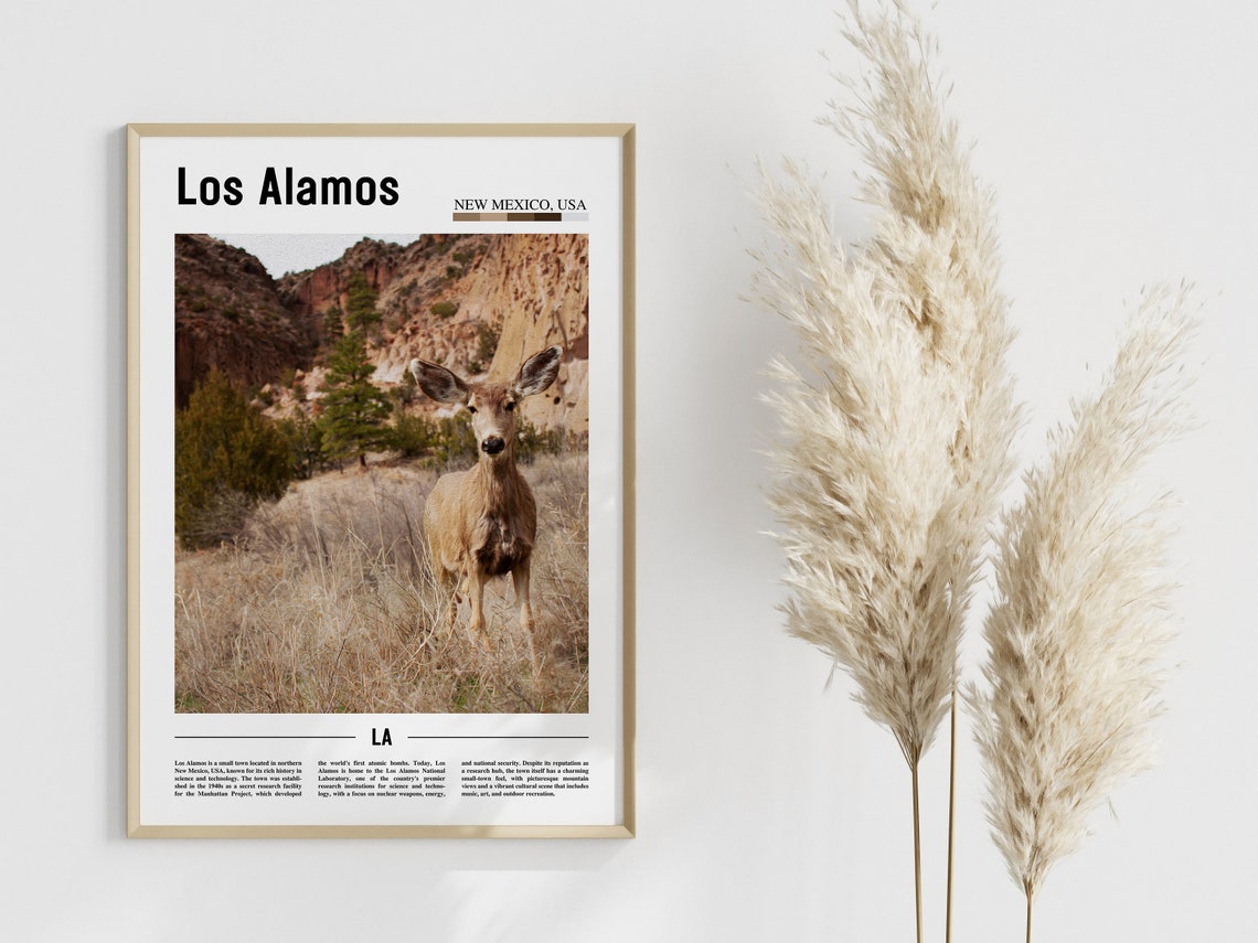Los Alamos Poster Los Alamos Print Los Alamos Wall Art United States Photo United States Poster United States Print - Image 3