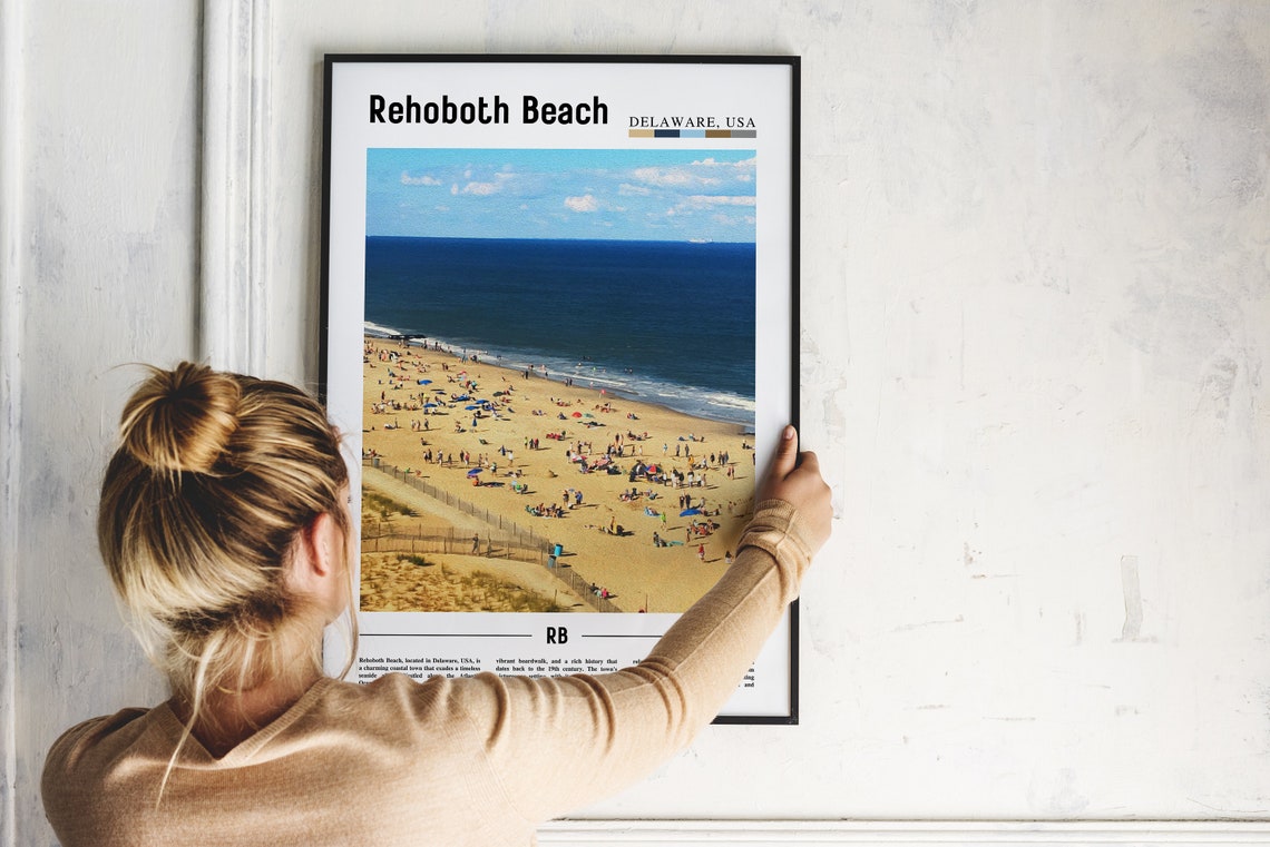 Rehoboth Beach Poster Rehoboth Beach Print Rehoboth Beach Wall Art United States Photo United States Poster United States Print - Image 5