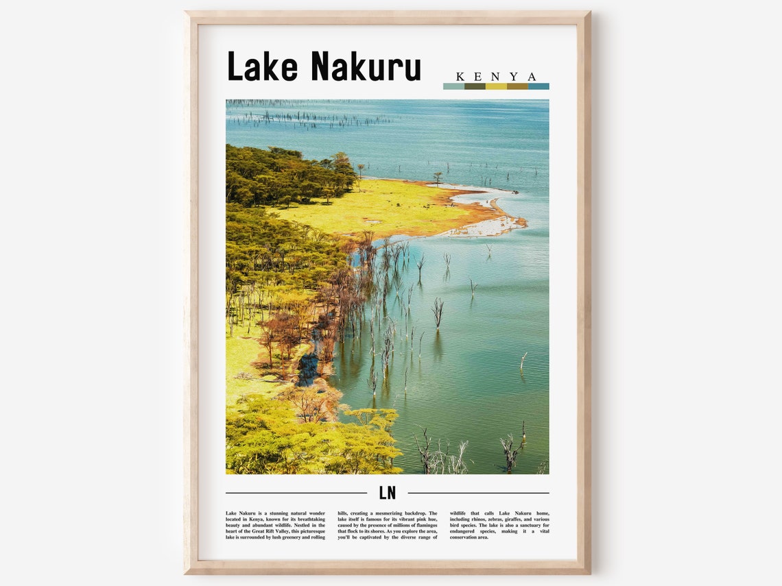 Lake Nakuru, Minimal Travel Poster