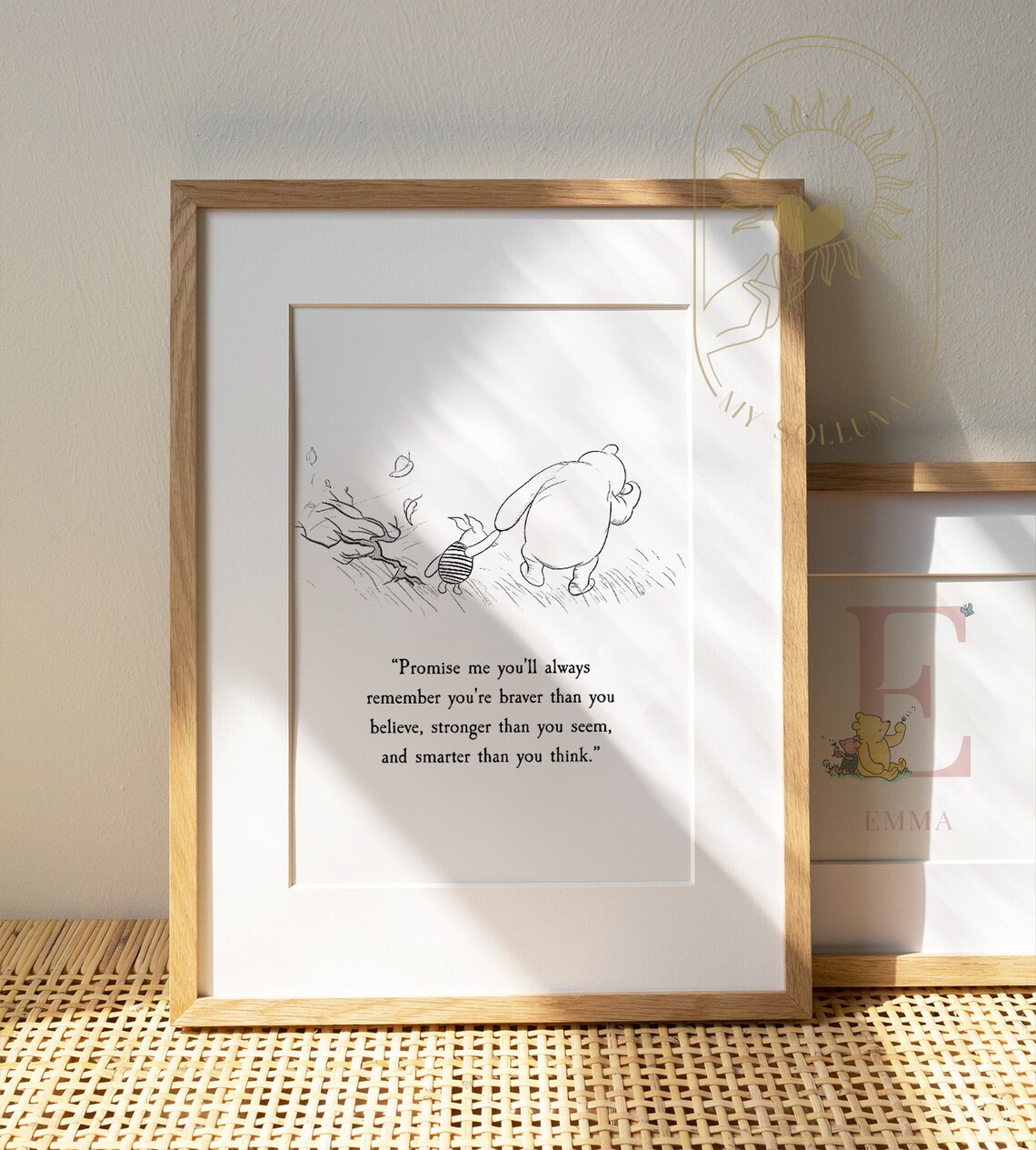 Winnie the Pooh Quote, Vintage Nursery Art Print - Image 4