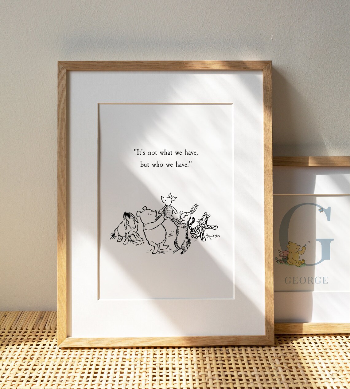 Winnie The Pooh Quote, Vintage Nursery Wall Art Print - Image 2