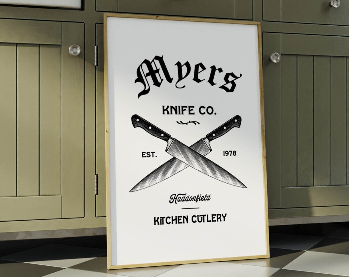 Nightmare Kitchen Halloween Movie Poster Art Print