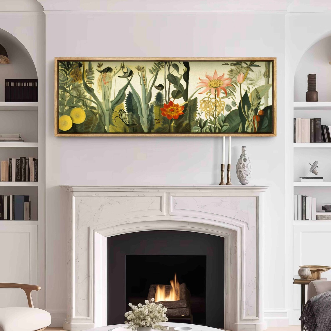 Panoramic Floral Wall Art Print, Above Bed Decor - Image 3