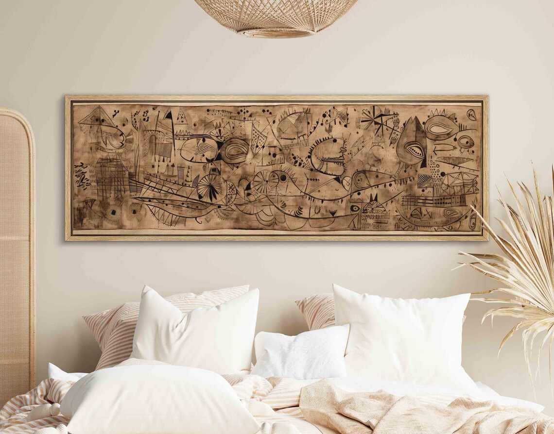 Contemporary Abstract Horizontal Wall Art Print - Image 2