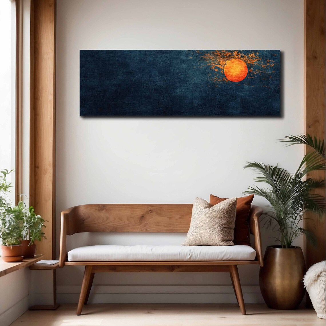 Minimalist Moody Sunset Panoramic Wall Art Print - Image 4