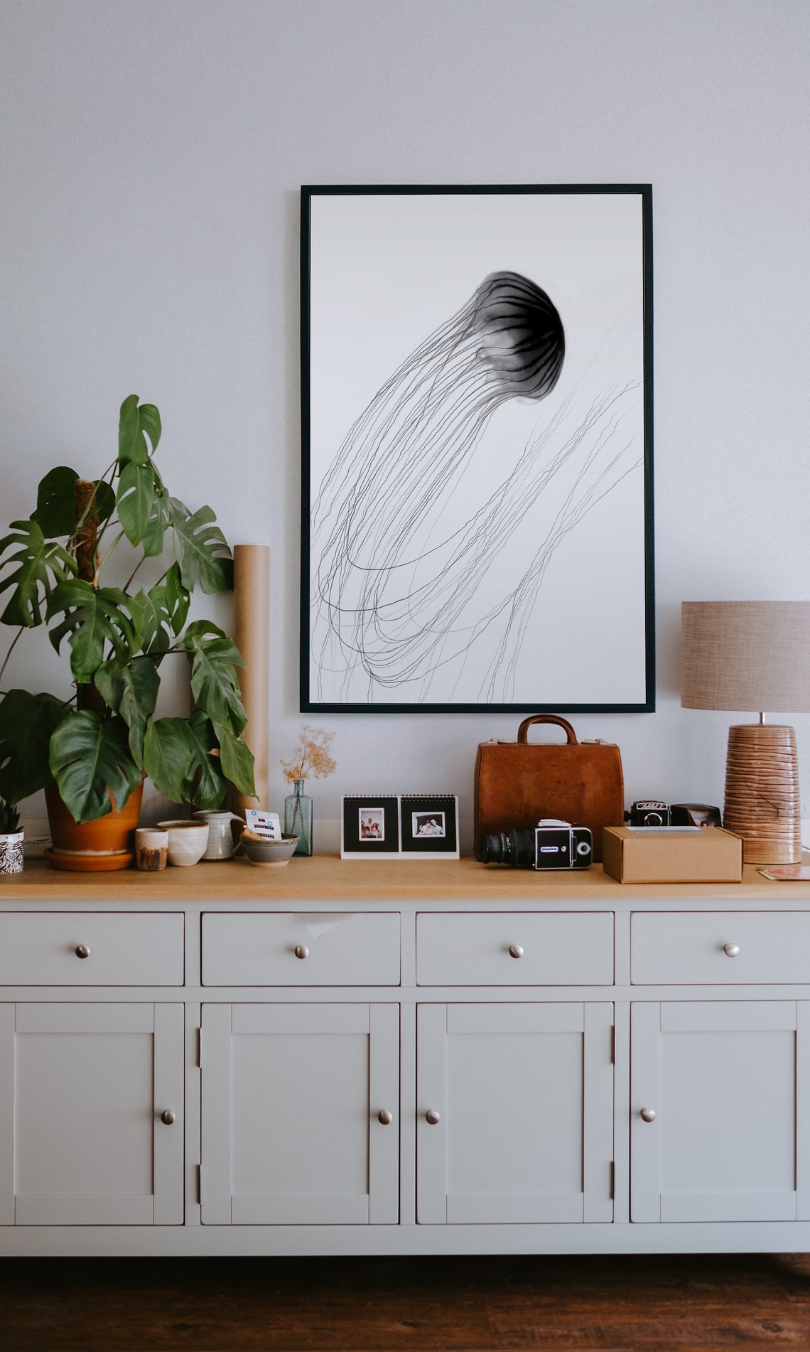 Jellyfish Art Print, Modern Home Decor - Image 2