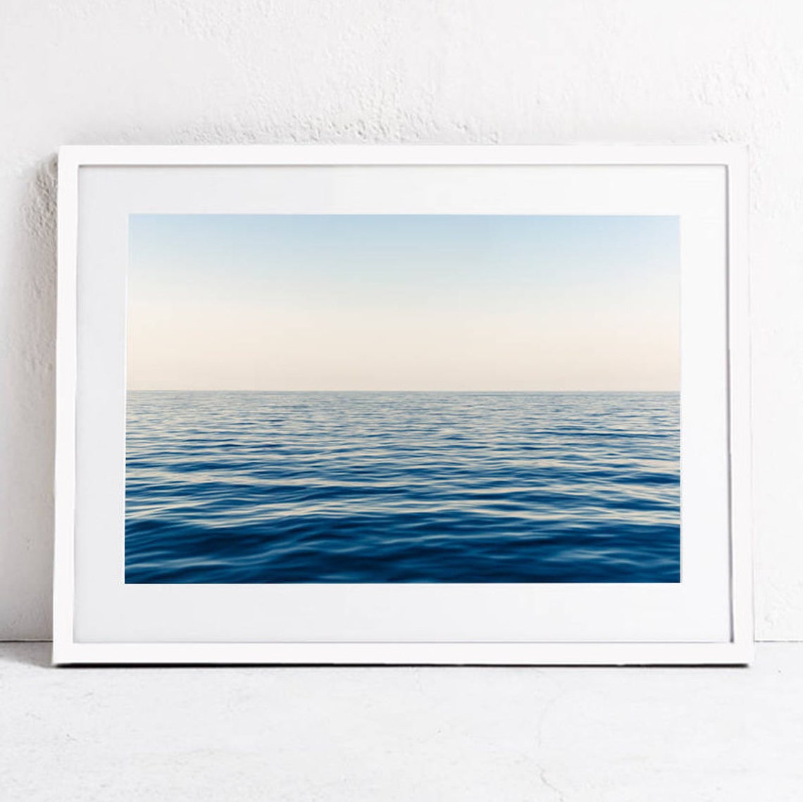 Ocean Horizon Blue Sea Photography Art Print - Image 2