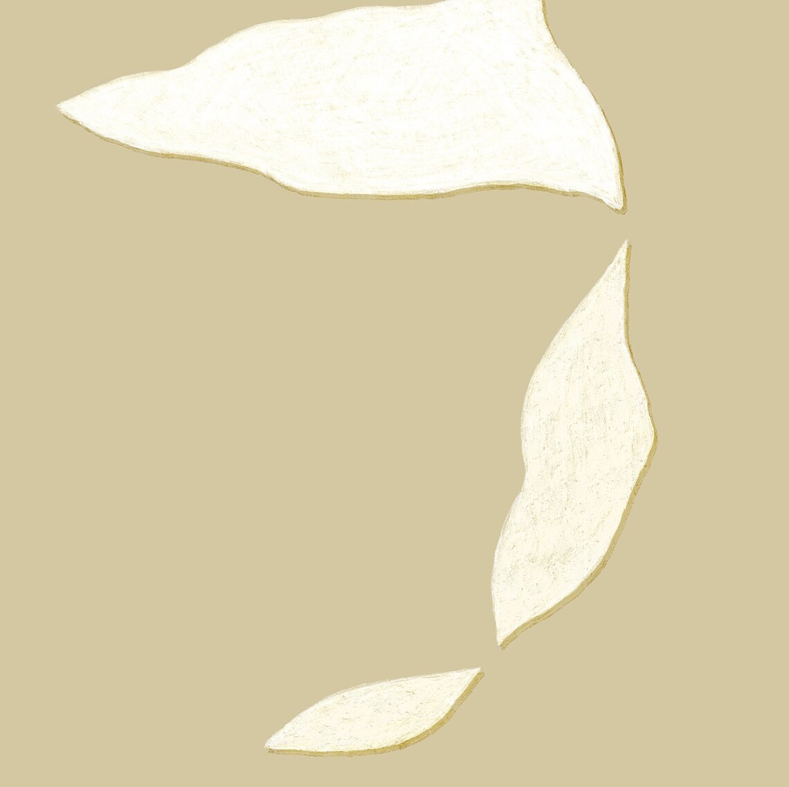 Abstract Minimalist Japandi Painting, Contemporary - Image 3
