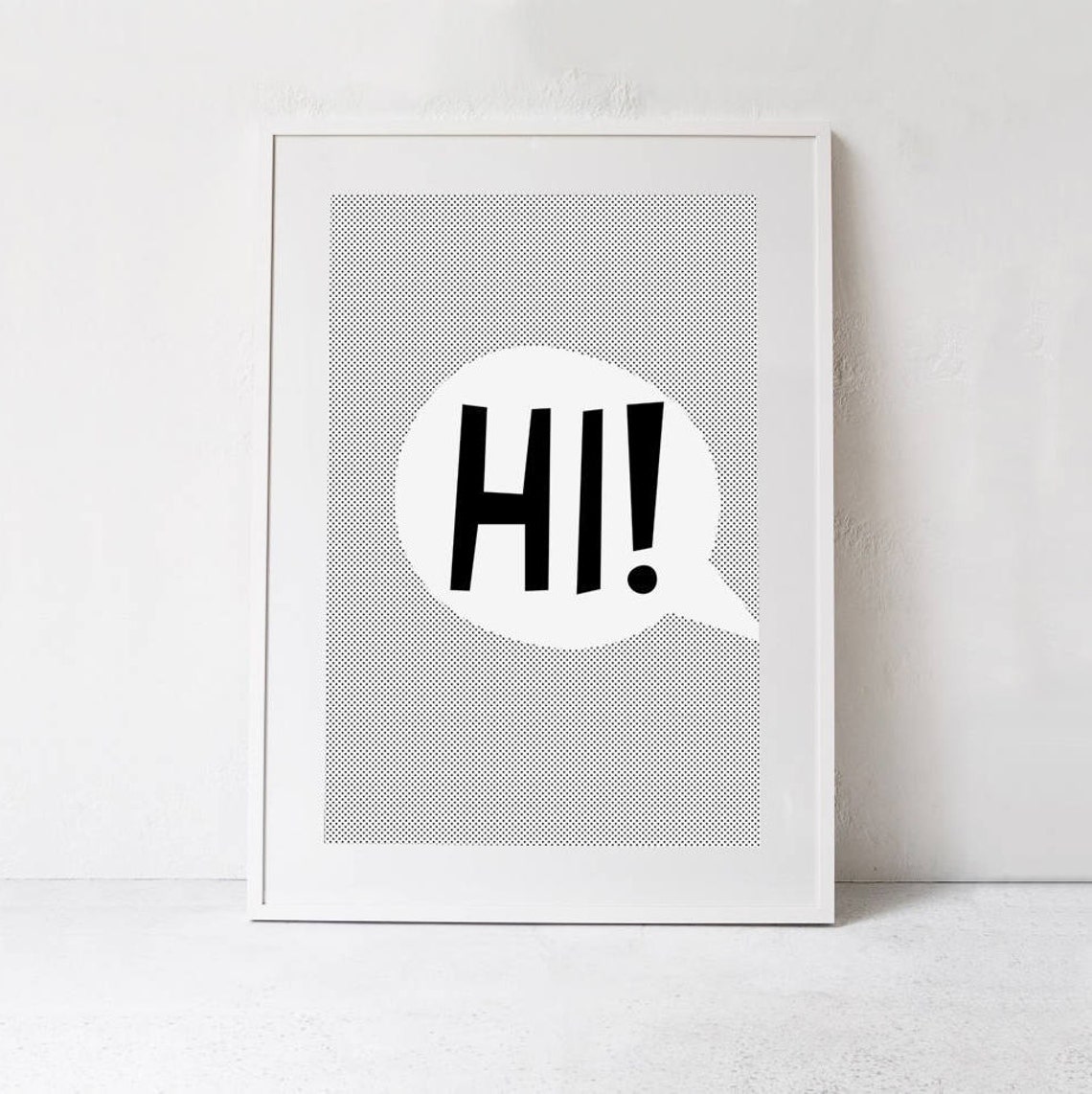 Hi Poster Kids Room Wall Art Print - Image 3