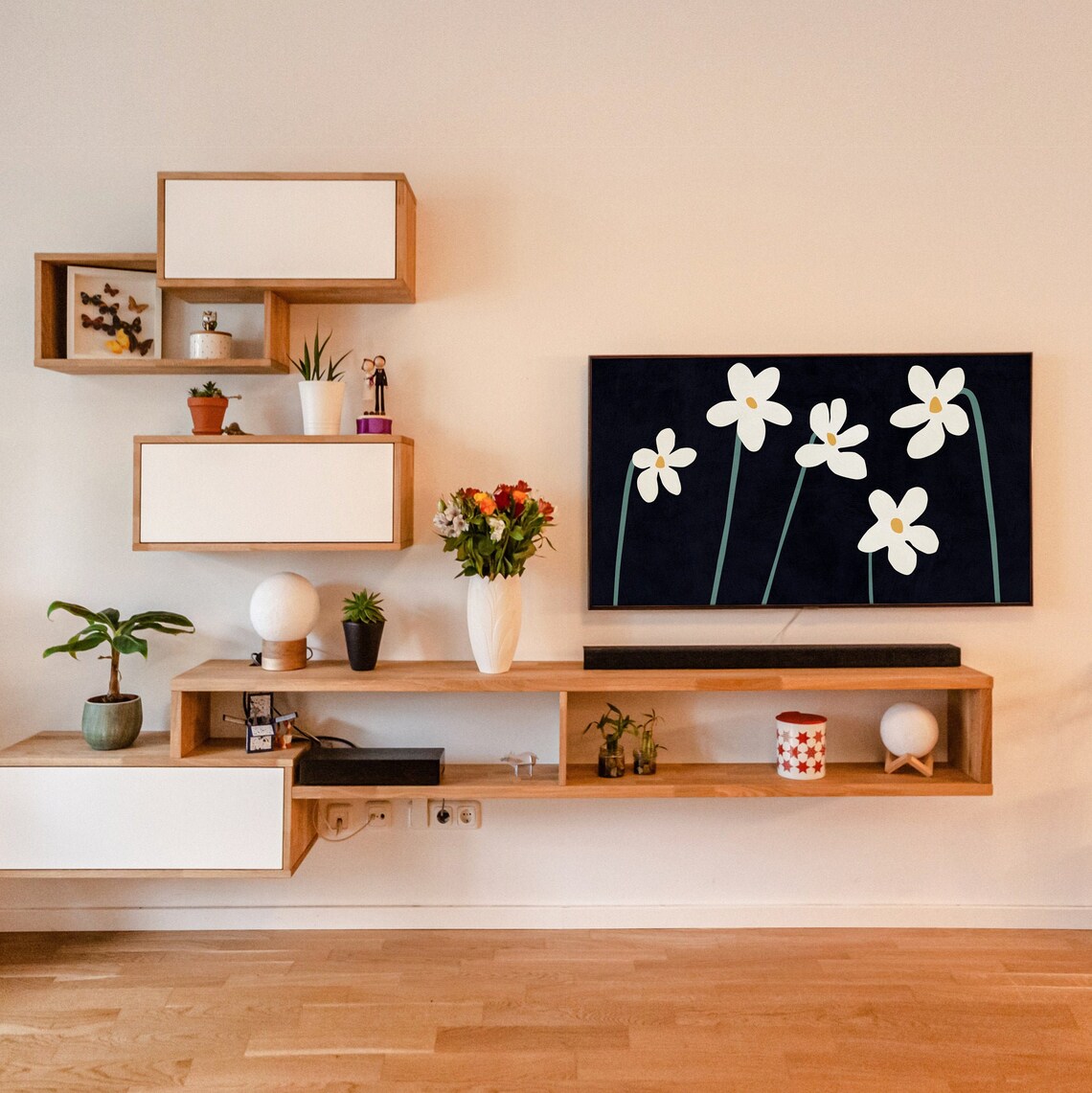 Spring Flowers Modern Boho Art Print for Frame TV - Image 2