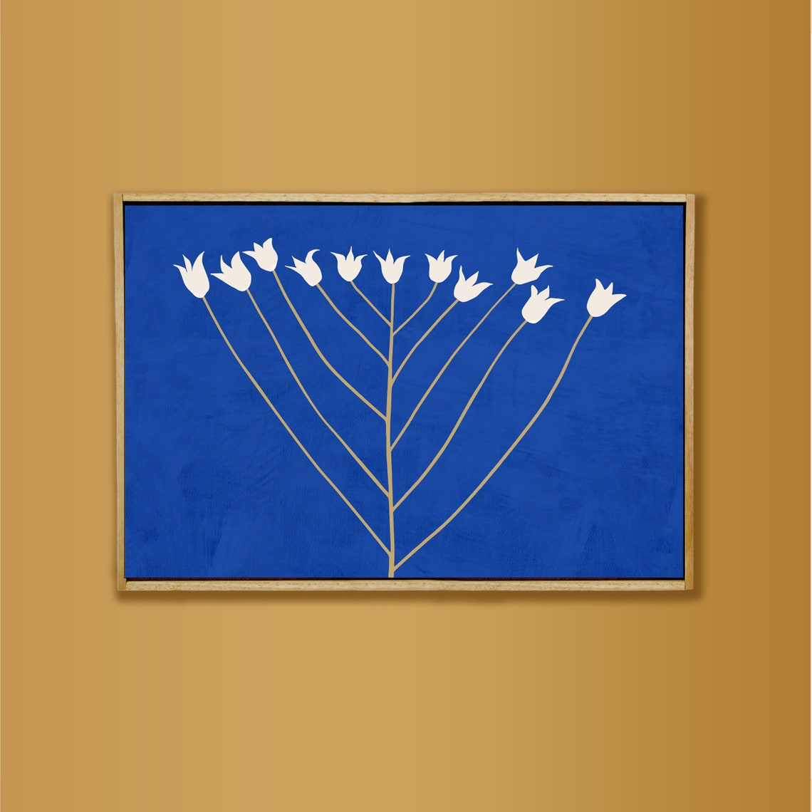 Abstract Flower Scandi Modern Art Poster - Image 2