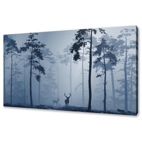 Deer Family Art Print, Wildlife Wall Decor Poster