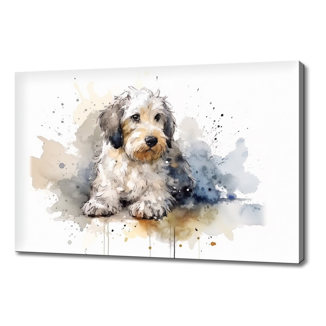 Sheepdog Puppy Dog Watercolour Painting Print Art Animals Wall Art Print On Gift For Dog Lover Dog Picture Print