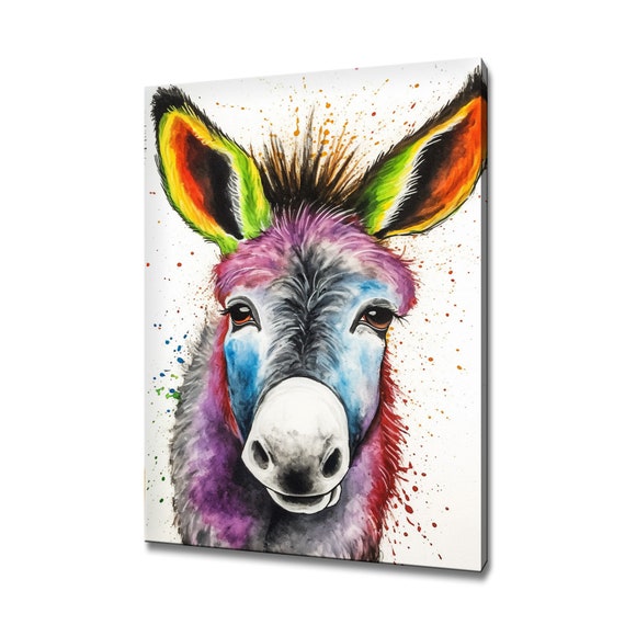 Cute Abstract Colourful Print Picture Wall Hanging Handmade Art Print Home Decor Gifts Fast Free Uk Delivery