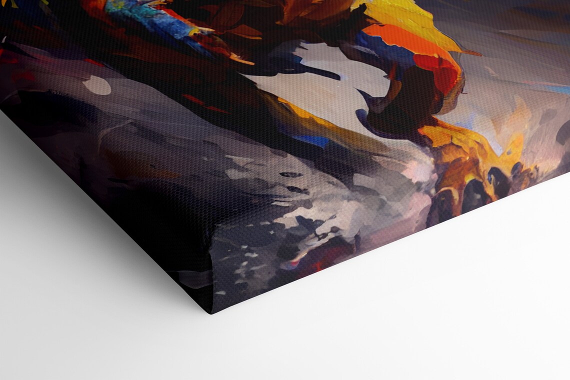 Abstract Lion Colourful Art Print, Customised Gifts - Image 2