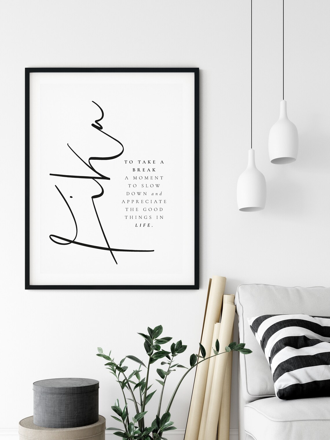 Fika Definition Print, Scandinavian Quote Art Print - Image 3
