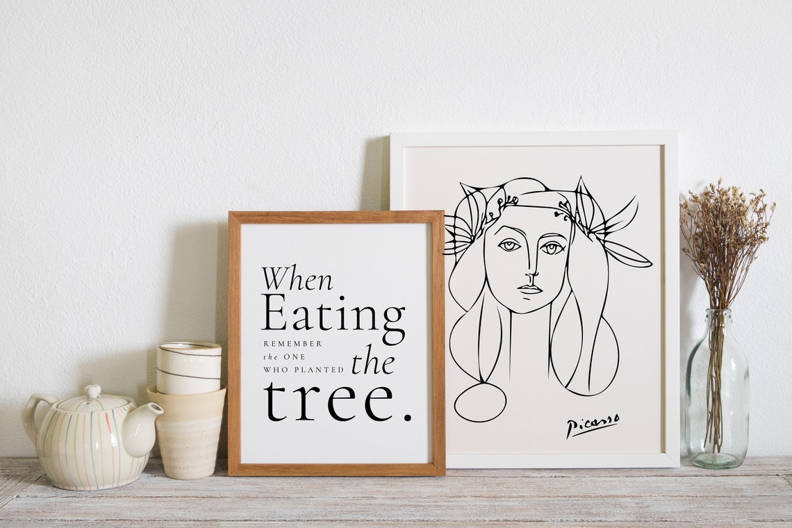 When Eating Remember The One Who Planted The Tree Gratitude Poster - Image 2