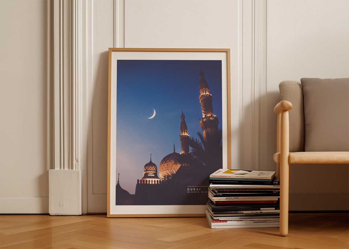 Dubai Travel Print Dubai Poster Trendy Travel Home Decor United Arab Emirates Travel Poster Arabian Nights Uae Wall Art Gallery Poster - Image 5