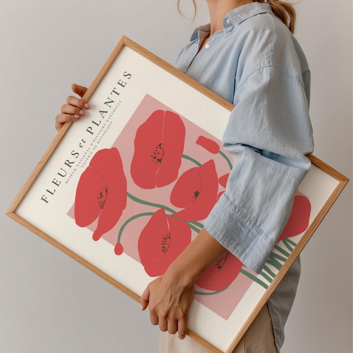 Poppy Poppies Vintage Botanical Art Print, Red Flowers - Image 4