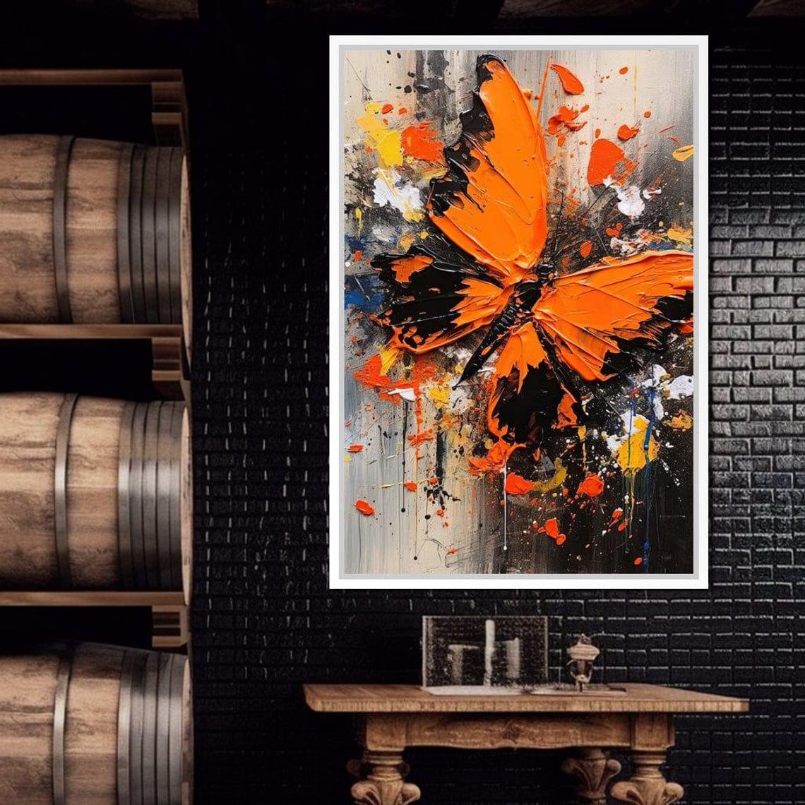 Radiant Lepidoptera Vibrant Butterfly Wall Art Modern Abstract Print Colorful Home Decor By Nichecanvas - Image 3