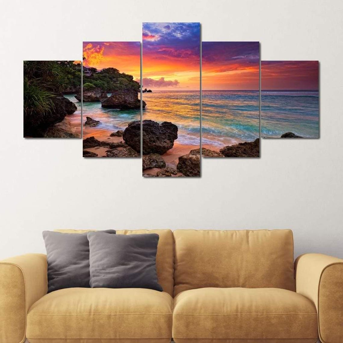 Sunset Beach Romance, Coastal Art Print - Image 4