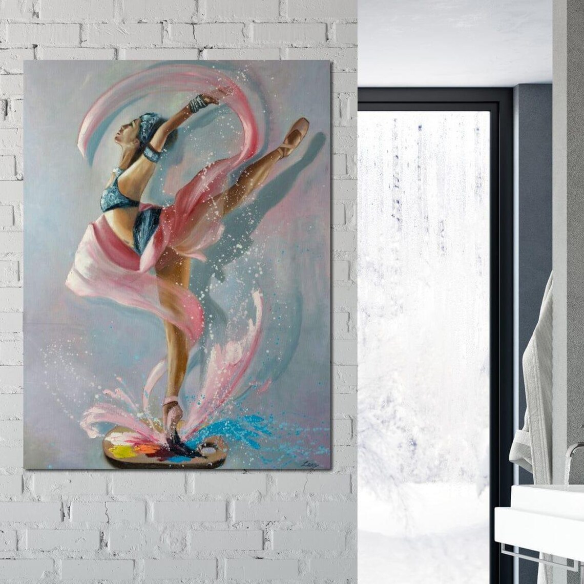 Ballet Dancer - Artist Palette Art Print - Image 2