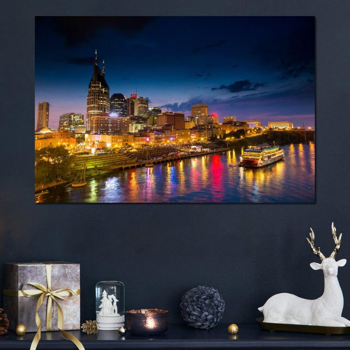 Nashville Skyline Travel Poster - Image 3