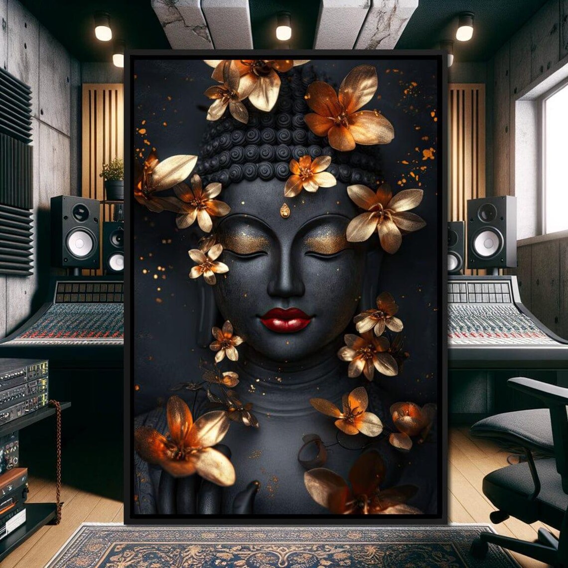 Buddha Floral Zen Meditation Art Print, Peaceful - Image 4